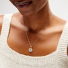 Thumbnail Image 2 of 1 CT. T.W. Certified Lab-Grown Diamond Open Circle Frame Pendant in 10K White Gold (I/SI2)