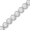 Thumbnail Image 1 of 3 CT. T.W. Certified Lab-Grown Diamond Miracle Tennis Bracelet in 10K White Gold (I/SI2)