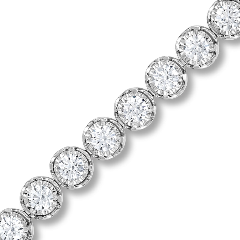 Main Image 1 of 3 CT. T.W. Certified Lab-Grown Diamond Miracle Tennis Bracelet in 10K White Gold (I/SI2)