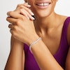 Thumbnail Image 1 of 3 CT. T.W. Certified Lab-Created Diamond Miracle Tennis Bracelet in 10K White Gold (I/SI2)