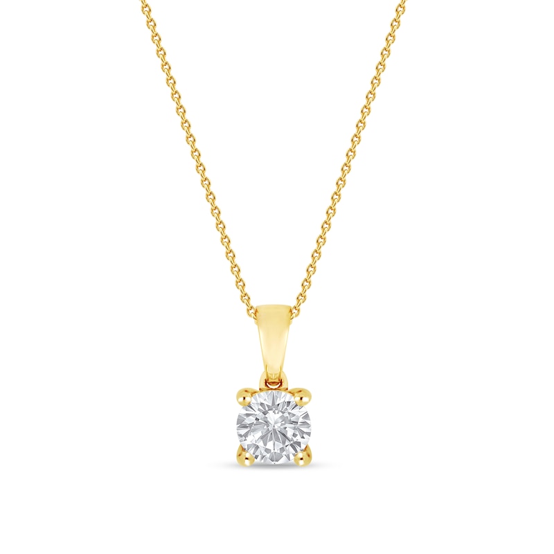 Main Image 1 of 3/4 CT. Certified Lab-Grown Diamond Solitaire Pendant in 14K Gold (I/SI2)