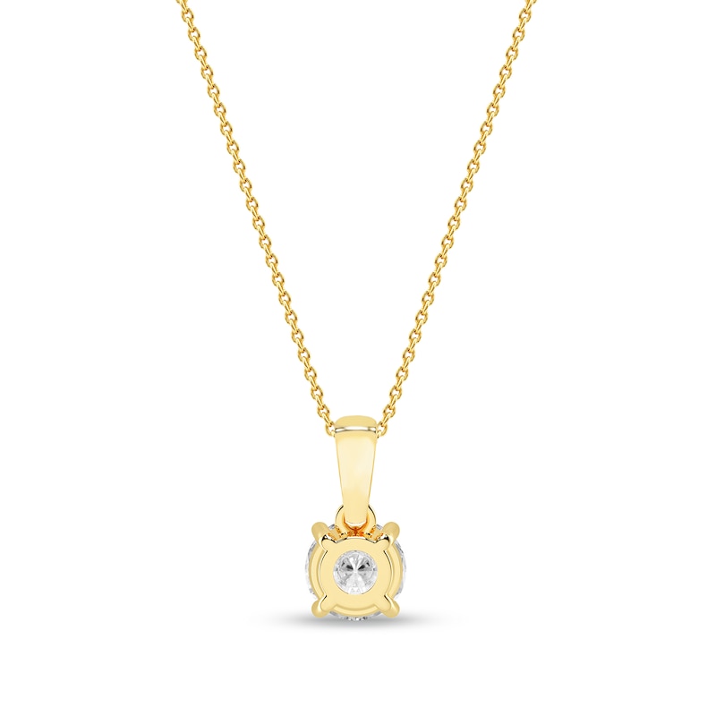 Main Image 3 of 3/4 CT. Certified Lab-Grown Diamond Solitaire Pendant in 14K Gold (I/SI2)