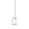 Thumbnail Image 3 of 1 CT. Certified Lab-Grown Diamond Bezel-Set Solitaire Pendant in 14K White Gold (F/SI2) - 19"