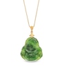 Thumbnail Image 1 of Jade Buddha Pendant in 14K Gold