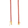 Thumbnail Image 3 of Lab-Created Ruby Tennis Bracelet in Sterling Silver with 18K Gold Plate - 7.25"