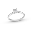 Thumbnail Image 1 of 1/4 CT. Princess-Cut Diamond Miracle Solitaire Ring in 14K White Gold