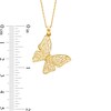 Thumbnail Image 4 of Filigree Butterfly Pendant and Stud Earrings Gift Set in 10K Gold