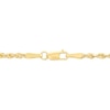 Thumbnail Image 4 of 2.4mm Rope Chain Necklace in Semi-Solid 14K Gold - 20"