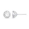Thumbnail Image 1 of 2 CT. T.W. Certified Lab-Grown Diamond Bezel-Set Solitaire Stud Earrings in 14K White Gold (F/SI2)