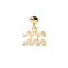 Thumbnail Image 1 of PDPAOLA™ at Zales Cubic Zirconia Aquarius Zodiac Sign Bead Charm in Sterling Silver with 18K Gold Plate