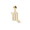 Thumbnail Image 1 of PDPAOLA™ at Zales Cubic Zirconia Scorpio Zodiac Sign Bead Charm in Sterling Silver with 18K Gold Plate