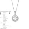 Thumbnail Image 6 of Freshwater Cultured Pearl and White Lab-Created Sapphire Open Frame Pendant and Drop Earrings Set in Sterling Silver