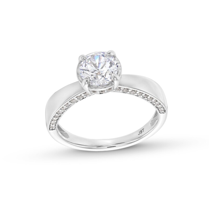 Main Image 1 of 1-1/3 CT. T.W. Certified Lab-Grown Diamond Solitaire Engagement Ring in 14K White Gold (F/VS2)
