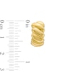 Thumbnail Image 3 of Rice Bead J-Hoop Earrings in 14K Gold