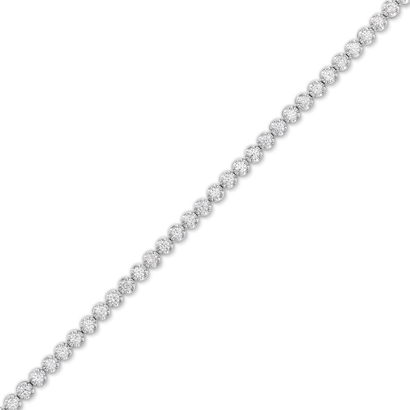 Main Image 1 of 2 CT. T.W. Certified Lab-Grown Diamond Tennis Bracelet in 10K White Gold (F/SI2) - 7.25"