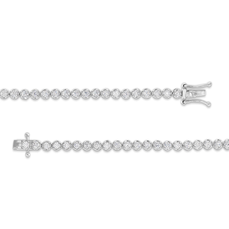 Main Image 2 of 2 CT. T.W. Certified Lab-Grown Diamond Tennis Bracelet in 10K White Gold (F/SI2) - 7.25"