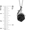 Thumbnail Image 3 of Collector’s Edition Enchanted Disney Sleeping Beauty 65th Anniversary Onyx and Diamond Rose Pendant in Sterling Silver