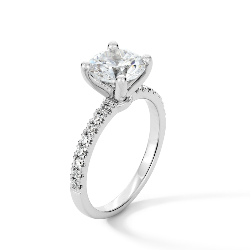 Main Image 3 of 2-1/4 CT. T.W. Certified Lab-Grown Diamond Engagement Ring in 14K White Gold (I/SI2)