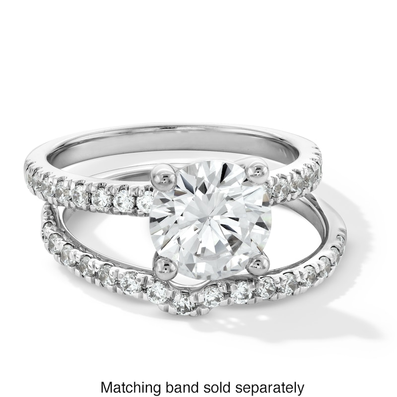 Main Image 4 of 2-1/4 CT. T.W. Certified Lab-Grown Diamond Engagement Ring in 14K White Gold (I/SI2)
