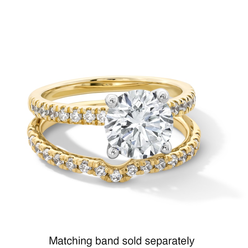 Main Image 4 of 2-1/4 CT. T.W. Certified Lab-Grown Diamond Engagement Ring in 14K Gold (I/SI2)