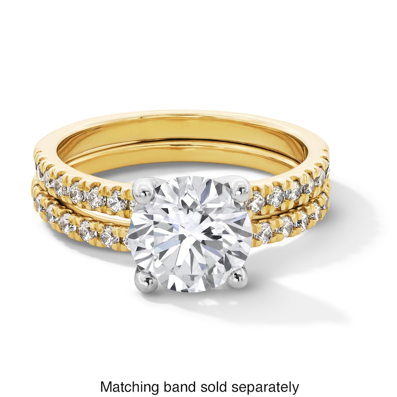 Main Image 5 of 2-1/4 CT. T.W. Certified Lab-Grown Diamond Engagement Ring in 14K Gold (I/SI2)