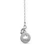 Thumbnail Image 2 of Enchanted Disney Villains Evil Queen Heart-Shaped Garnet and 1/8 CT. T.W. Diamond Frame Pendant in Sterling Silver