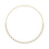 Thumbnail Image 1 of 1 CT. T.W. Diamond Cable Link Chain Choker Necklace in 10K Gold - 14.75”