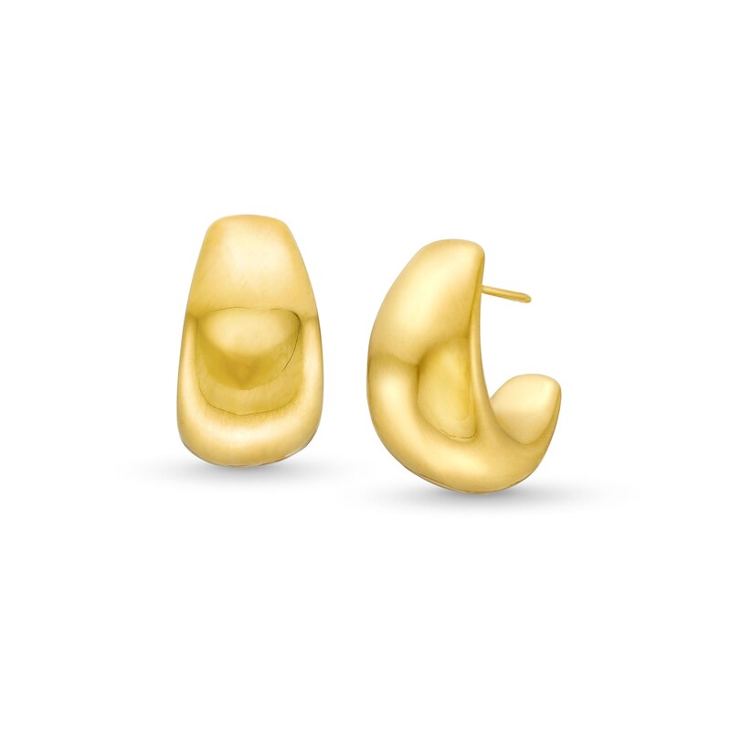 Main Image 1 of 22.24mm J-Hoop Earrings in Hollow 14K Gold