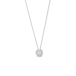 1/2 CT. T.W.  Lab-Grown Multi-Diamond Pendant in 14K White Gold (F/SI2)