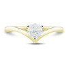 Thumbnail Image 2 of 1/2 CT. Diamond Solitaire Chevron Engagement Ring in 14K Gold