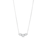 Thumbnail Image 1 of 1/2 CT. T.W. Lab-Grown Diamond Three Stone Necklace in 14K White Gold (F/SI2)