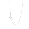 Thumbnail Image 3 of 1/2 CT. T.W. Lab-Grown Diamond Three Stone Necklace in 14K White Gold (F/SI2)