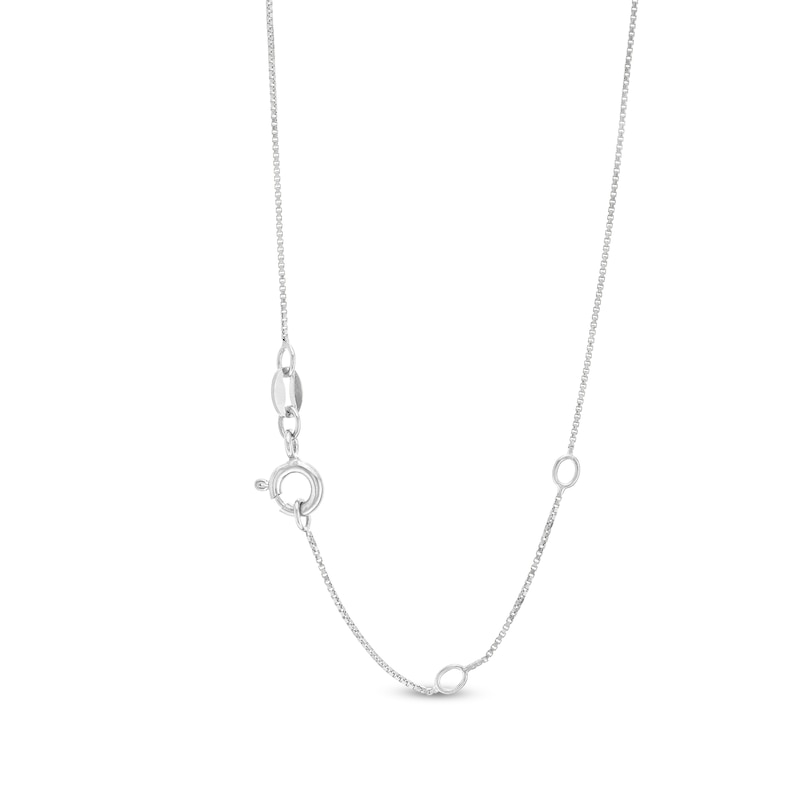 Main Image 3 of 1/2 CT. T.W. Lab-Grown Diamond Three Stone Necklace in 14K White Gold (F/SI2)