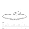 Thumbnail Image 2 of 1 CT. T.W. Baguette and Round Diamond Trios Bolo Bracelet in 10K White Gold - 7.5"