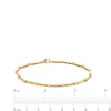 Thumbnail Image 4 of 3/4 CT. T.W. Certified Lab-Grown Diamond Station Bar Bracelet in 14K Gold (F/SI2) - 7.25”