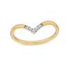 Thumbnail Image 1 of 1/20 CT. T.W. Diamond Chevron Stackable Ring in 10K Gold