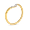 Thumbnail Image 3 of 1/20 CT. T.W. Diamond Chevron Stackable Ring in 10K Gold