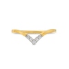 Thumbnail Image 4 of 1/20 CT. T.W. Diamond Chevron Stackable Ring in 10K Gold