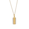 Thumbnail Image 1 of 1/6 CT. T.W. Diamond Border Dog Tag Pendant in 10K Gold