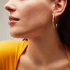 Thumbnail Image 2 of 1/2 CT. T.W. Diamond Hexagon Station Hoop Earrings in 10K Gold