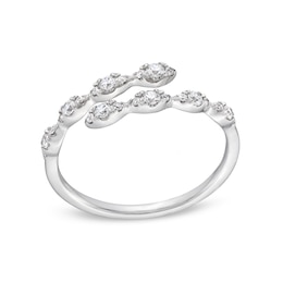 1/4 CT. T.W. Diamond Bypass Ring in Sterling Silver