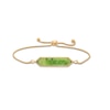 Thumbnail Image 1 of Elongated Hexagon Jade Bar Bolo Bracelet in 14K Gold - 9.0"