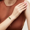 Thumbnail Image 2 of Elongated Hexagon Jade Bar Bolo Bracelet in 14K Gold - 9.0"