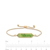 Thumbnail Image 3 of Elongated Hexagon Jade Bar Bolo Bracelet in 14K Gold - 9.0"