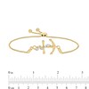 Thumbnail Image 1 of 1/20 CT. T.W. Diamond Anchor Bolo Bracelet in Sterling Silver with 14K Gold Plate