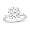 Thumbnail Image 1 of 4-3/8 CT. T.W. Certified Lab-Grown Diamond Collar Engagement Ring in 14K White Gold (F/VS2)