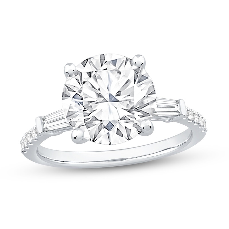 Main Image 1 of 4-3/8 CT. T.W. Certified Lab-Grown Diamond Collar Engagement Ring in 14K White Gold (F/VS2)