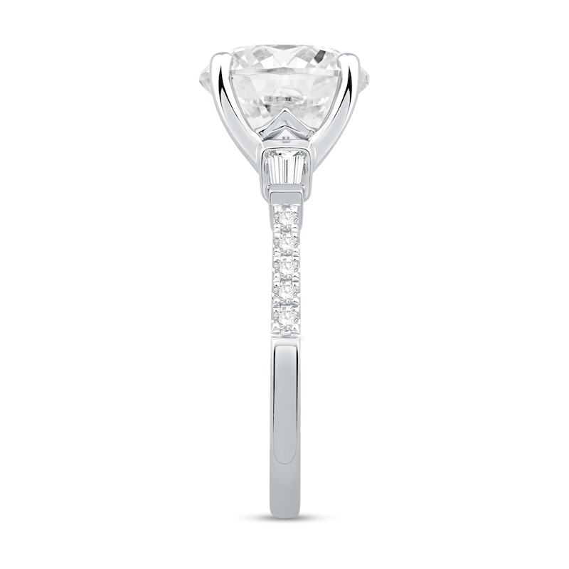 Main Image 2 of 4-3/8 CT. T.W. Certified Lab-Grown Diamond Collar Engagement Ring in 14K White Gold (F/VS2)