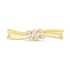 Thumbnail Image 3 of 1/10 CT. T.W. Diamond Wrapped Trio Center Ring in 10K Gold