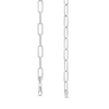Thumbnail Image 3 of 6.0mm Paper Clip Chain Necklace in Solid Sterling Silver - 20”